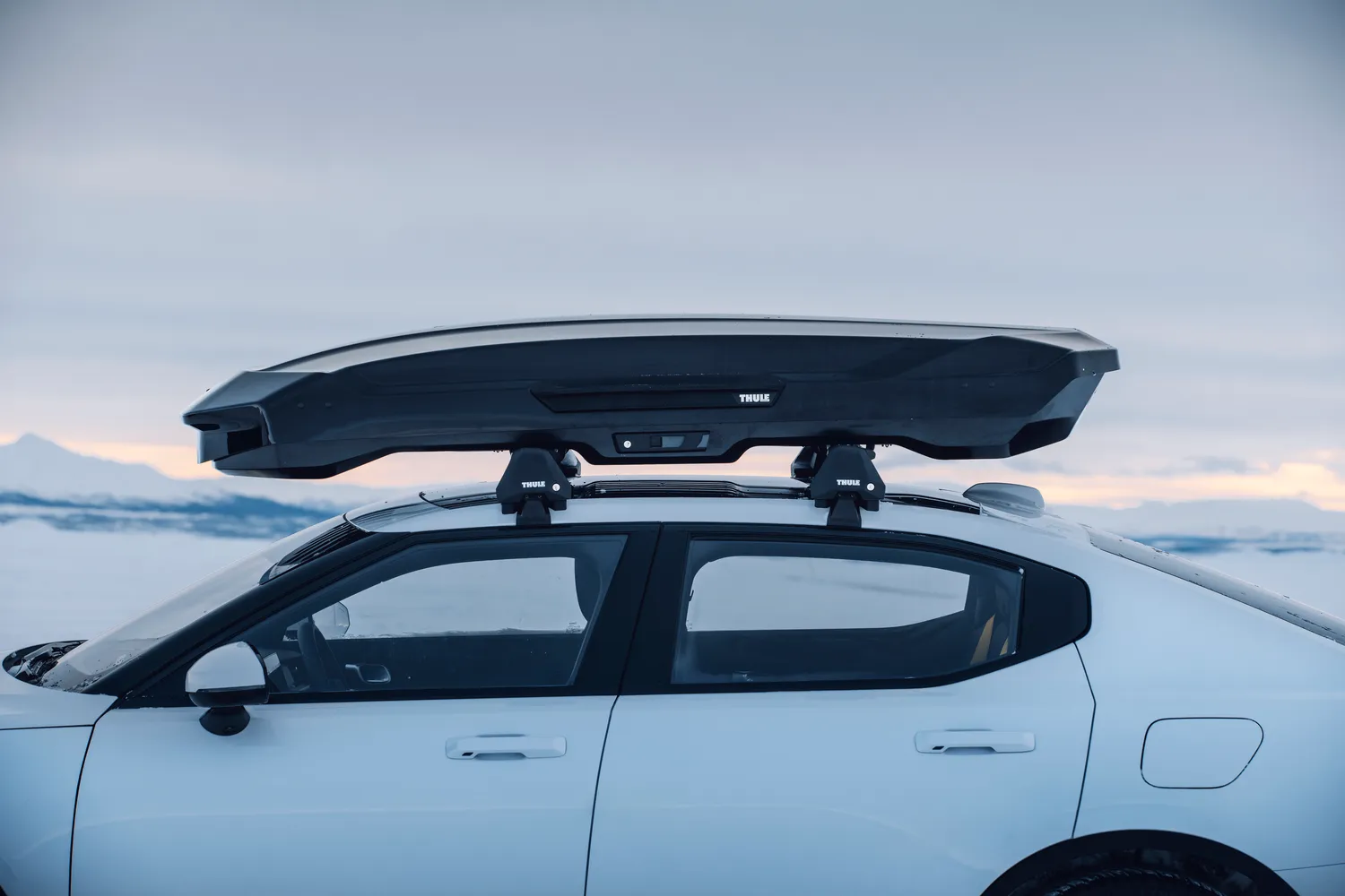 Thule Motion 3 Low Roof Box on Electric Car